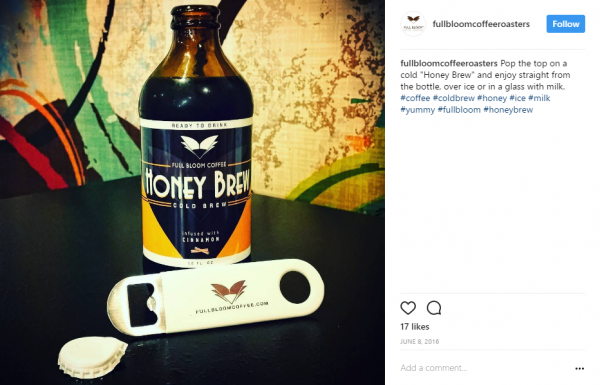 Full Bloom Coffee | Mini Vinyl Wrapped Paddle bottle Opener