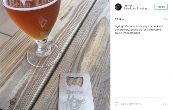 Hops for Hope | Credit Card Bottle Opener