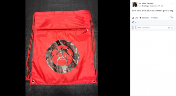 Jiu Jitsu Okoboji | Custom Drawstring Bag