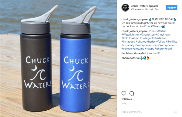 Chuck Waters | 25 oz Aluminum Bike Bottle
