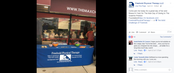 Freehold Physical Therapy | Logo 8' Fitted Table Covers